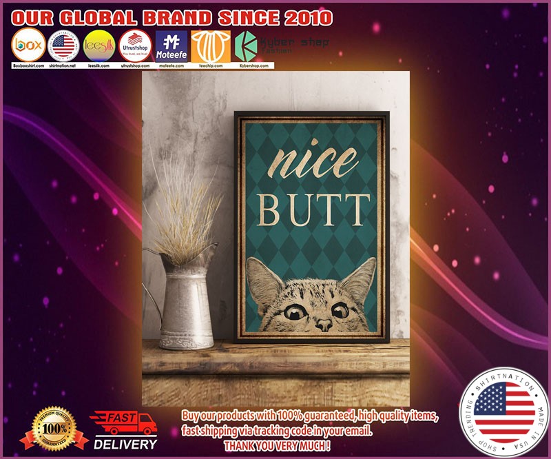 Nice butt Cat poster