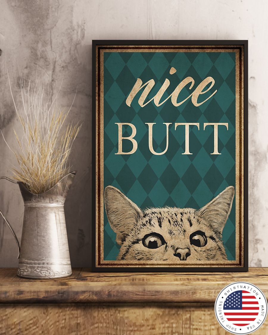 Nice cat butt poster