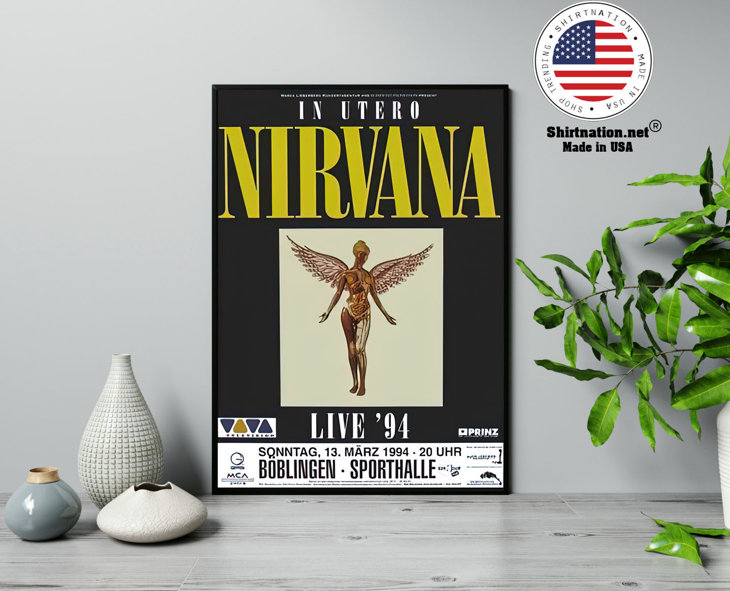 Nirvana live 94 Boblingen poster 14