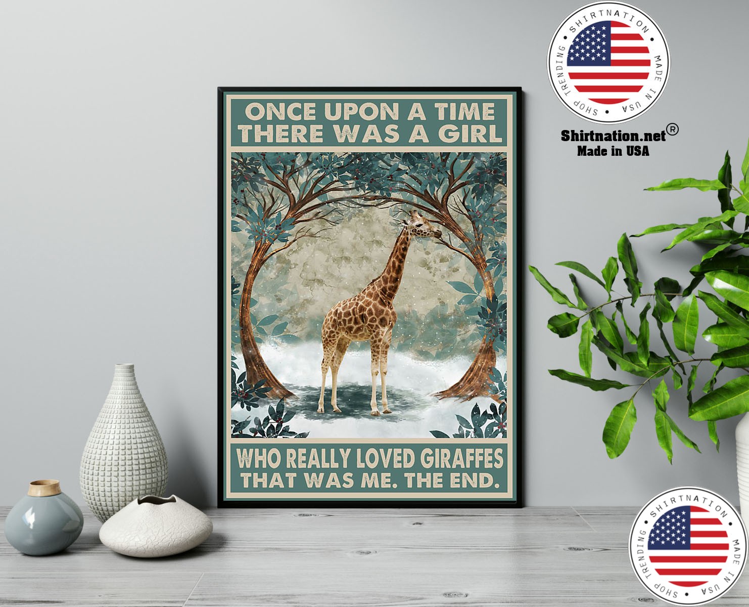 Once upon a time there was a girl who really loved giraffes poster 13