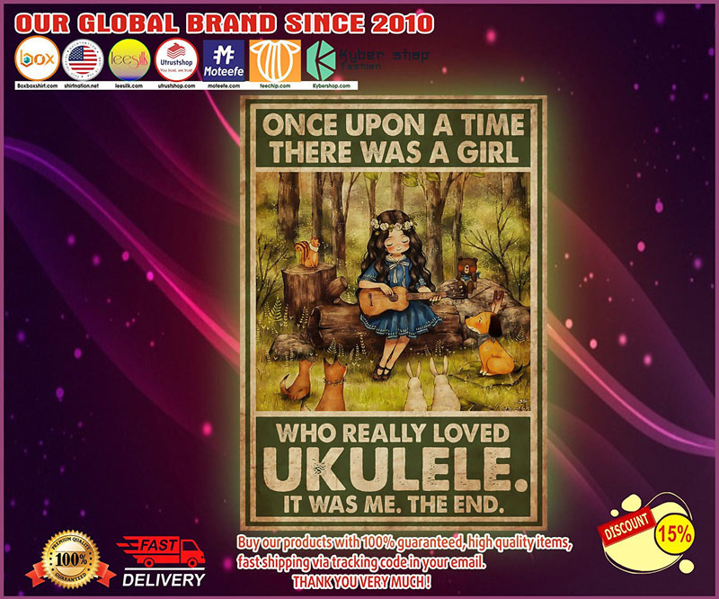 There was a girl who really loved ukulele poster