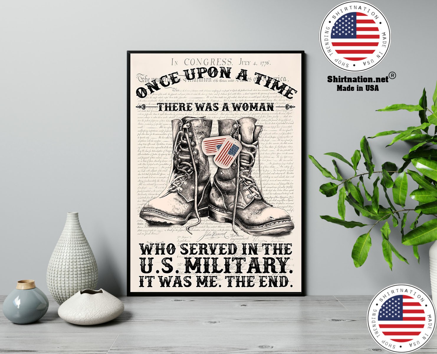 Once upon a time there was a woman who served in the US military poster 13