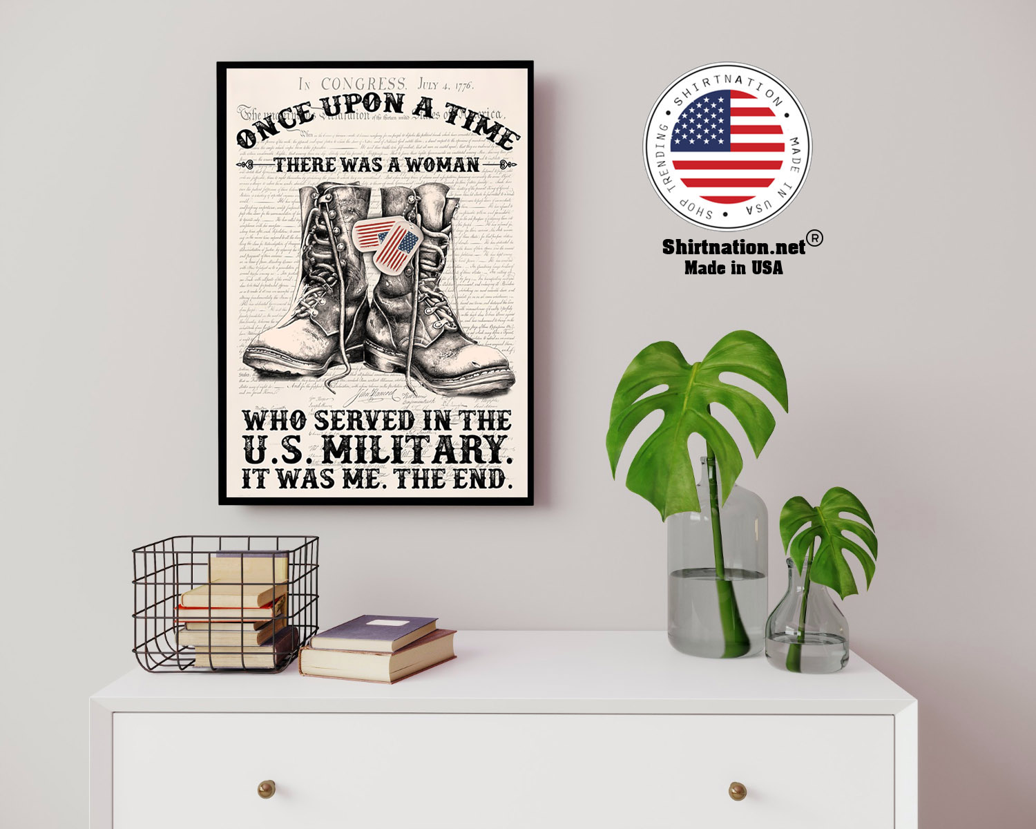 Once upon a time there was a woman who served in the US military poster 14