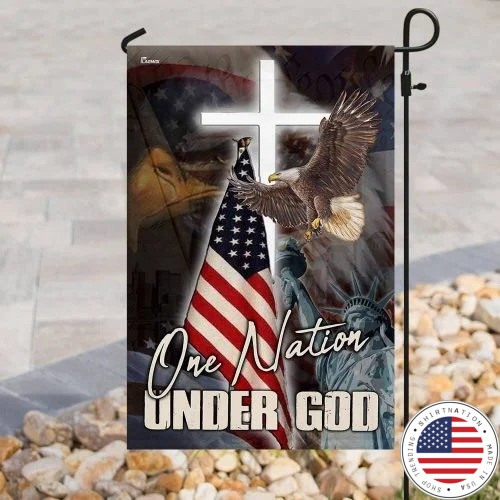 One nation under god American flag2