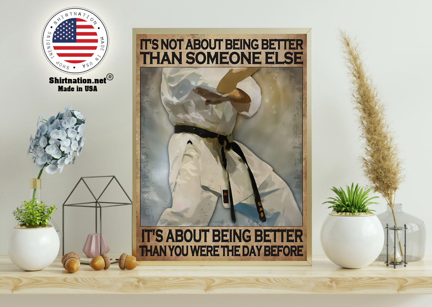 Osu Karate Its not about being better than someone else poster 15