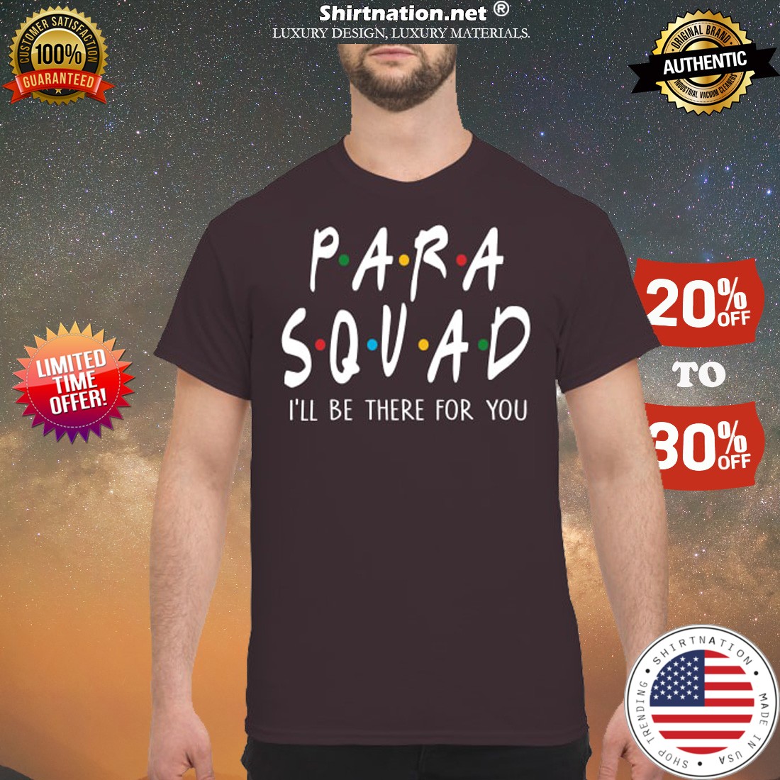 Para squad I will be there for you shirt