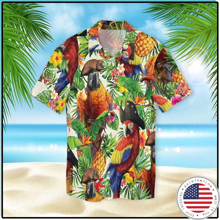 Pirate Parrot Hawaiian Shirt2