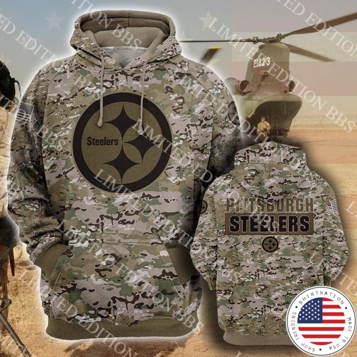 [NEWEST] Pittsburgh Steelers camouflage 3d hoodie