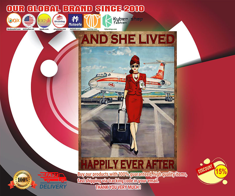 And she lived happily ever after poster Flight attendant