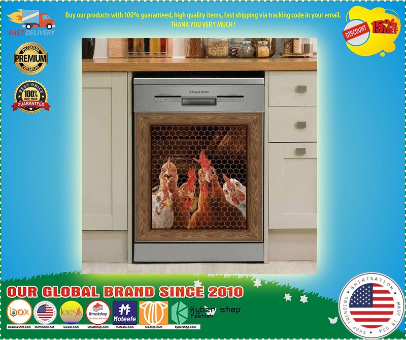Rooster chicken decor kitchen dishwasher 2 1