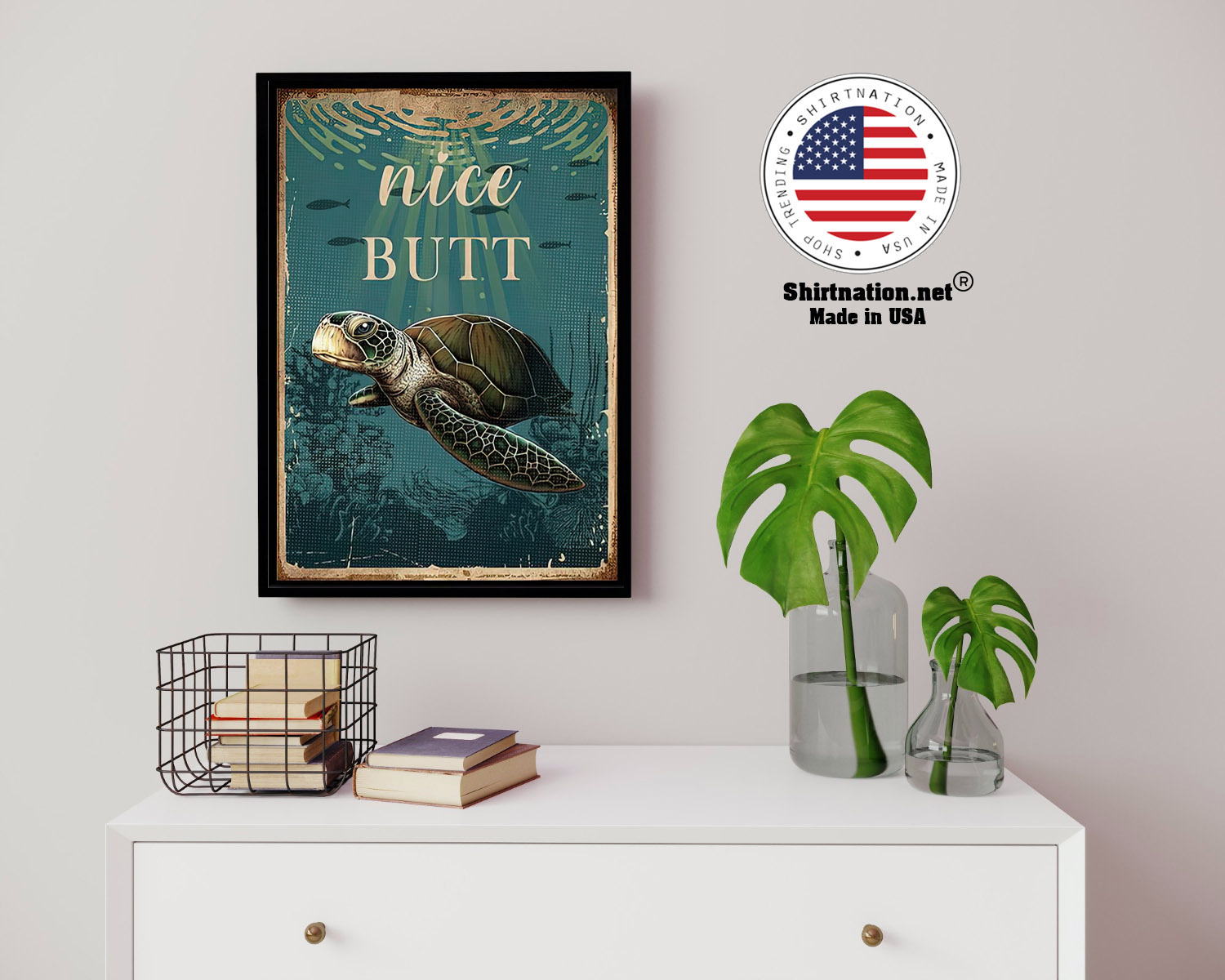 Sea turtle nice butt poster 14