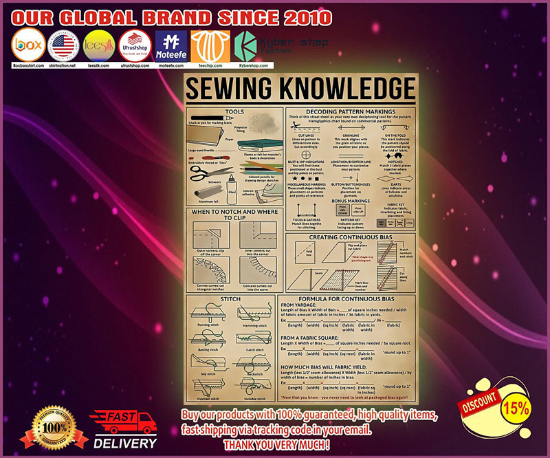 Sewing knowledge poster