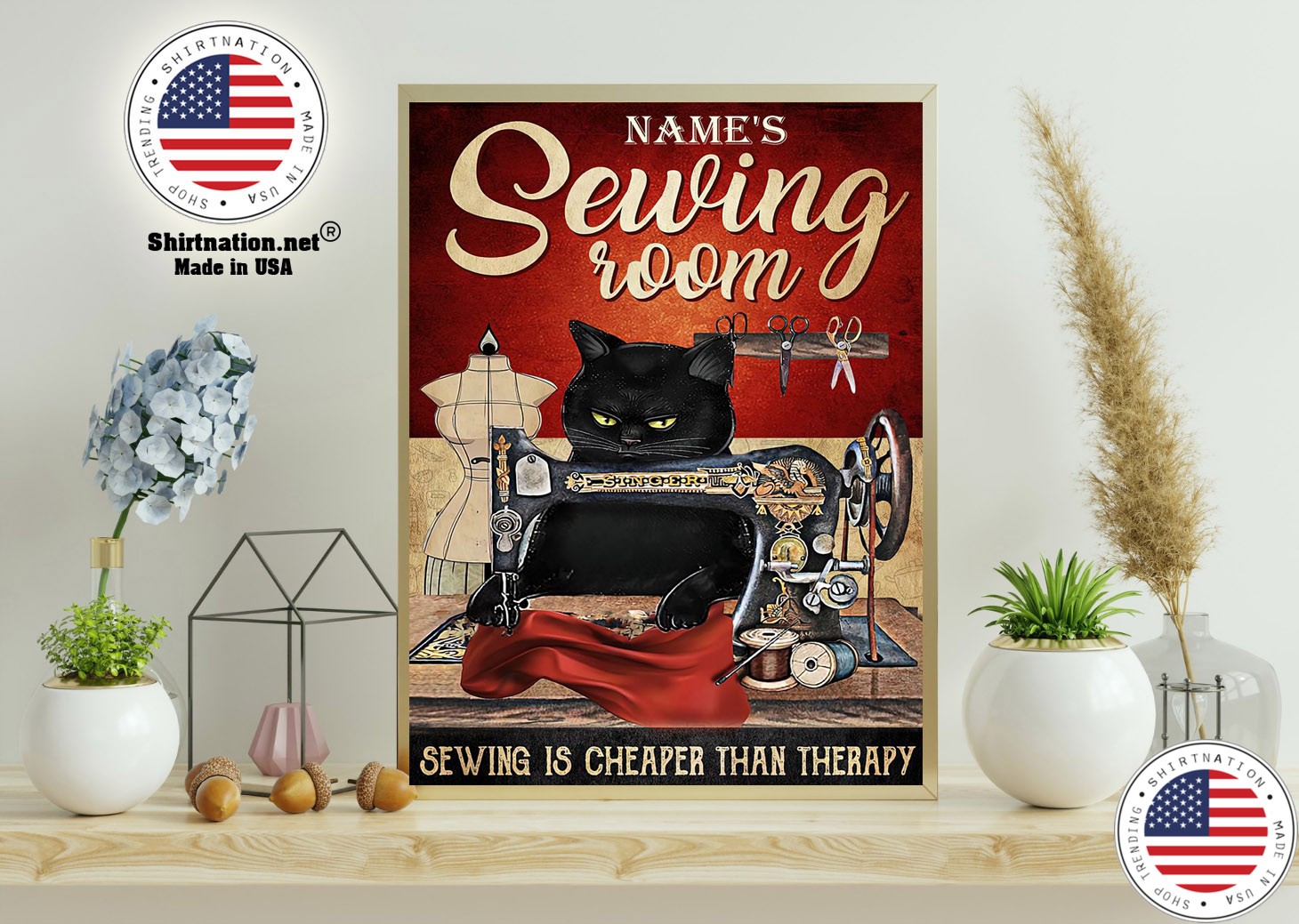 Sewing room sewing is cheaper than therapy poster 11