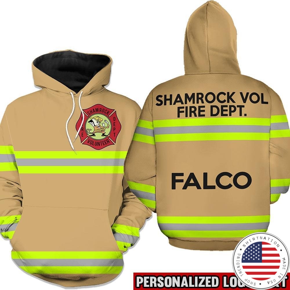 Shamrock volunteer firefighter dept 3D hoodie