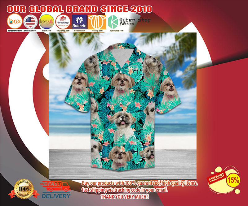 Shih Tzu hawaiian shirt