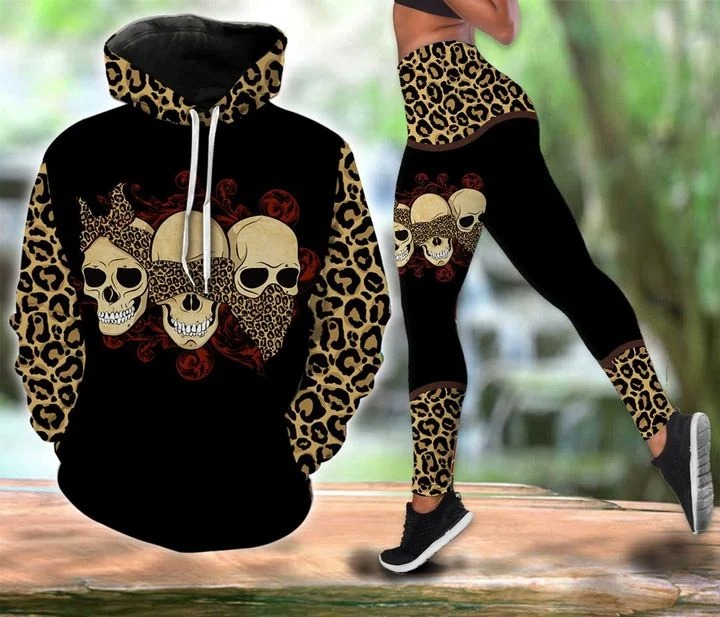 Skull 3D hoodie and legging