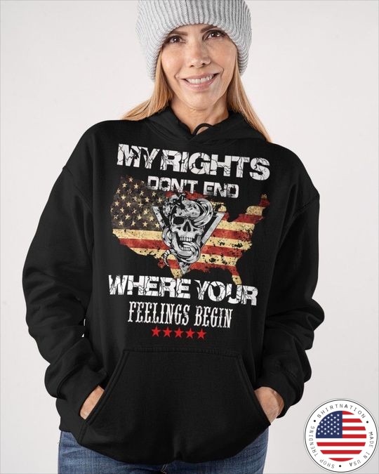 Skull My Rights Dont end Where Your Feelings Begin Shirt6