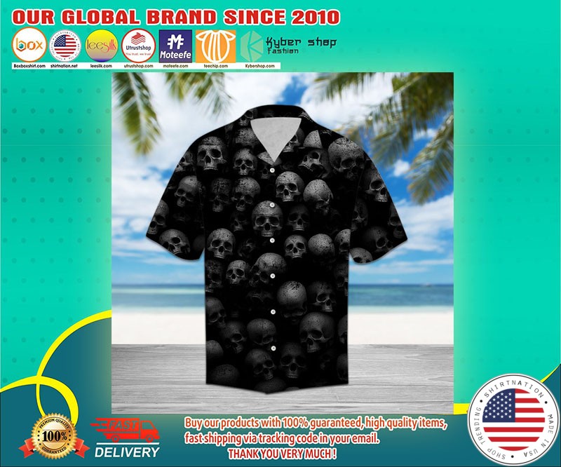 Skull hawaiian shirt