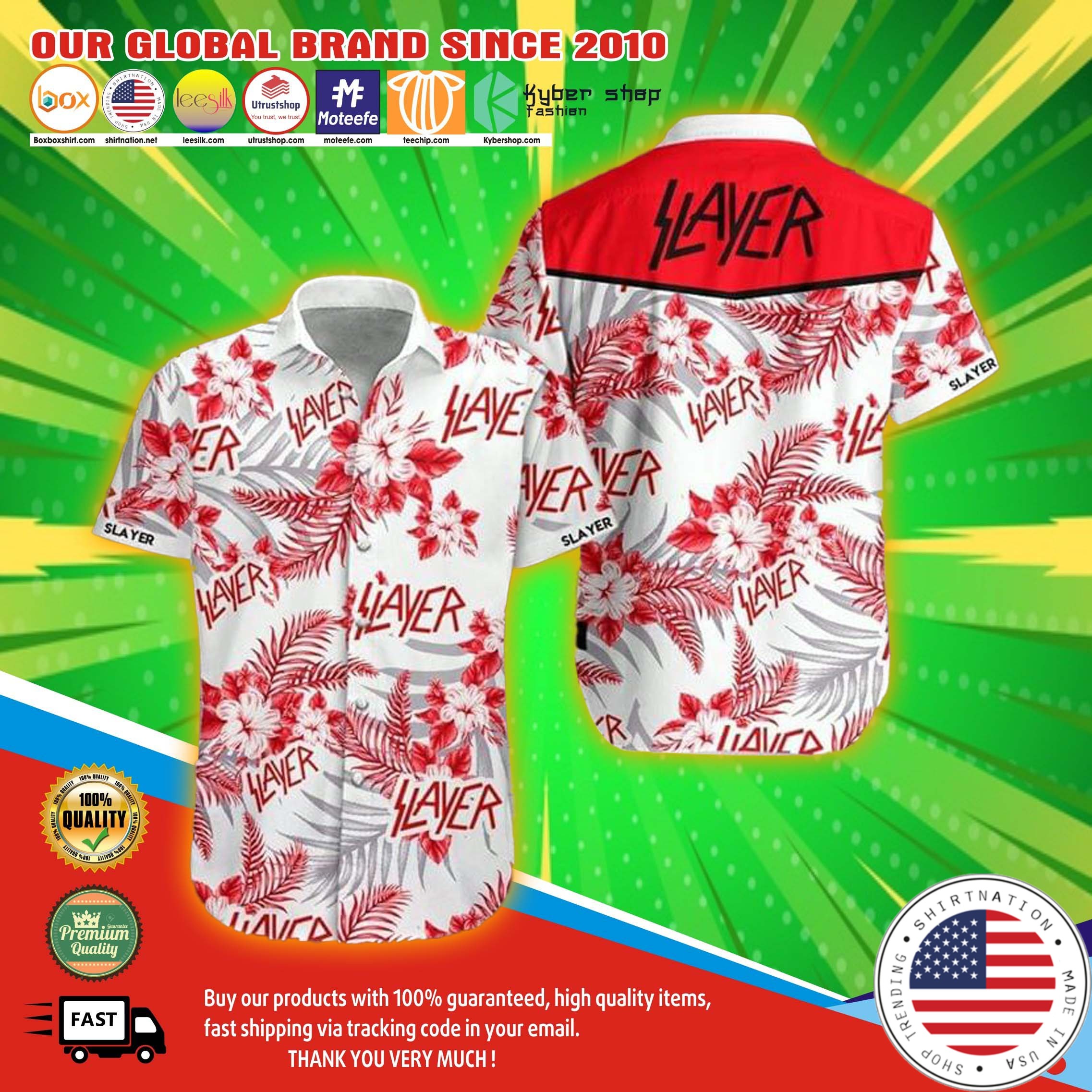 Slayer hawaiian shirt 8