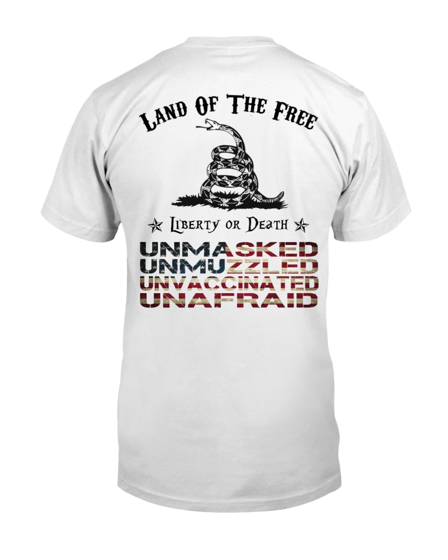 Snake Land Of The Free Liberty Or Death Shirt