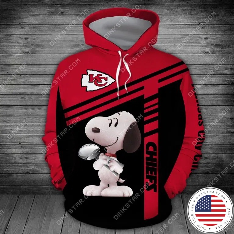 Snoopy Kansas City Chiefs 3d hoodie • Shirtnation - Shop trending t ...