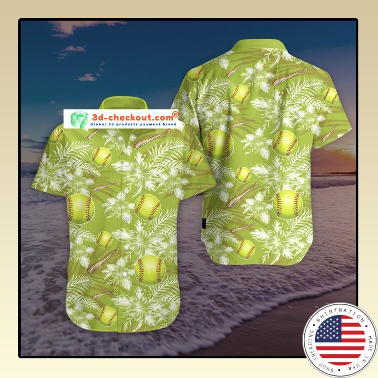 Softball Hawaiian Summer Hawaiian shirt1