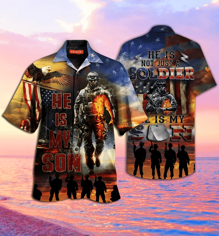 Soldier He Is my son Hawaiian Shirt 3