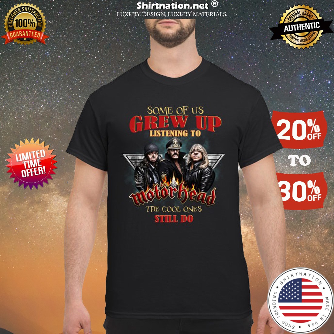 Some of us grew up listening up motorhead the cool ones still do shirt