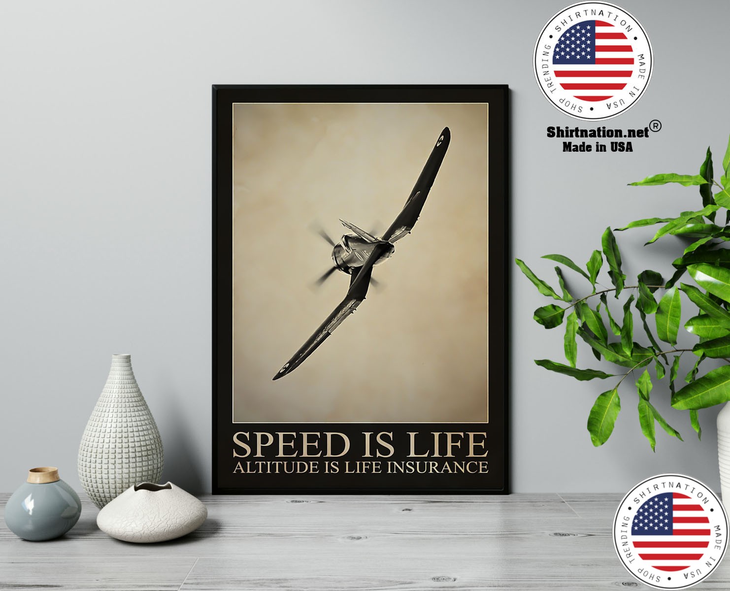 Speed is life altitude is life insurance poster 13