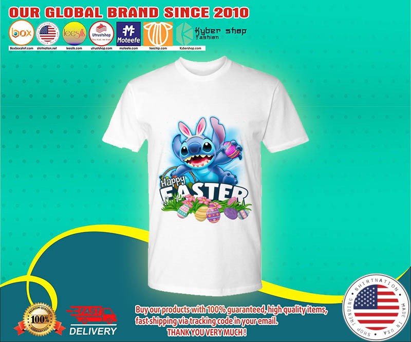 Stitch happy easter day shirt 4