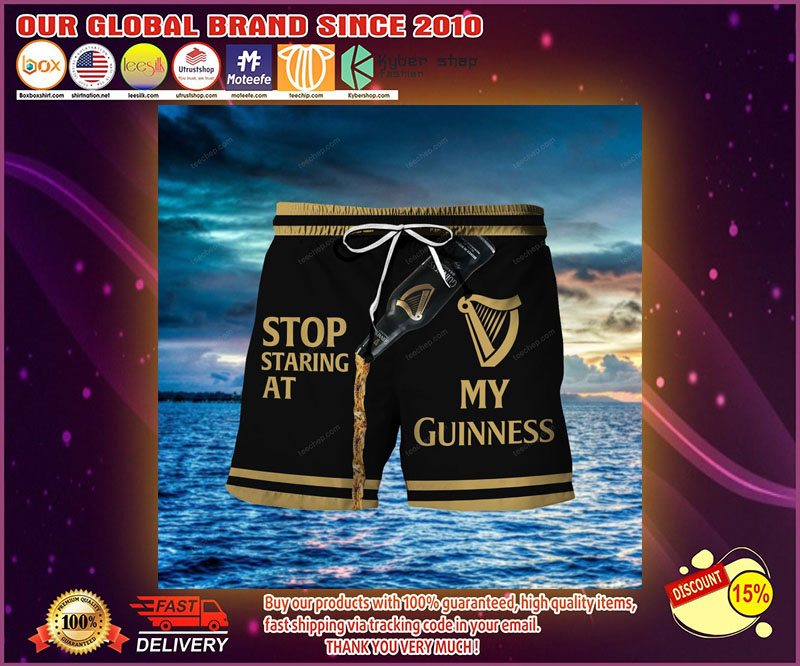 Stop staring at my guiness beach short