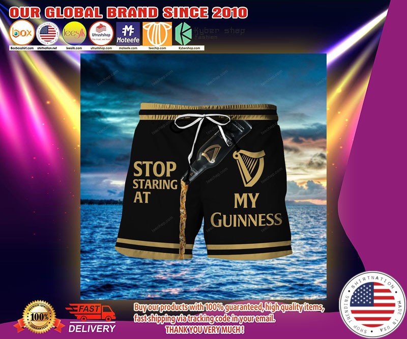 Stop staring at my guiness beach short