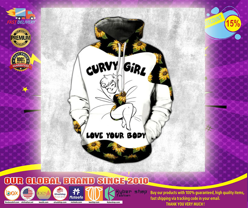 Sunflower Curvy girl love your body 3d hoodie and legging1