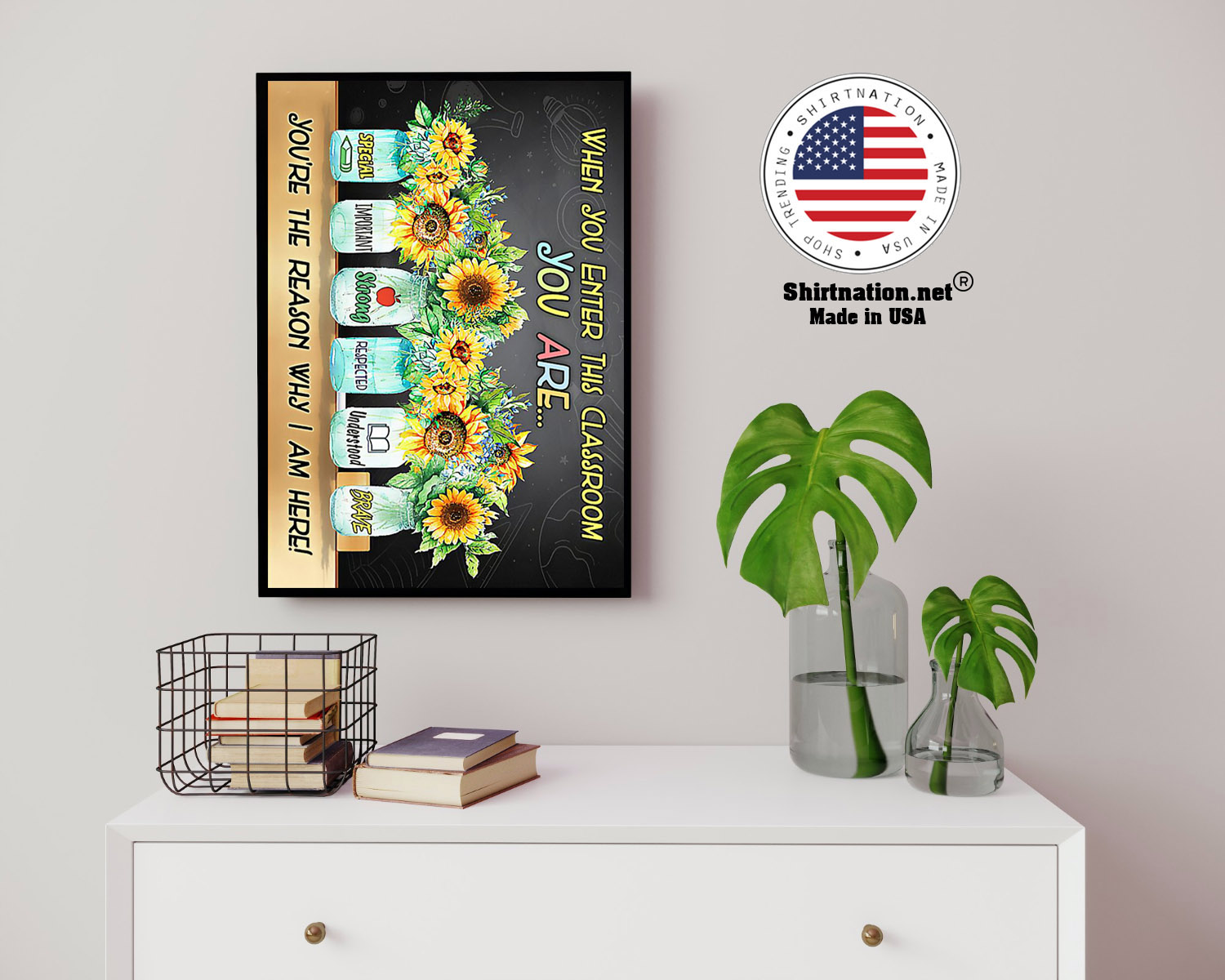 Sunflower when you enter this classroom poster 14