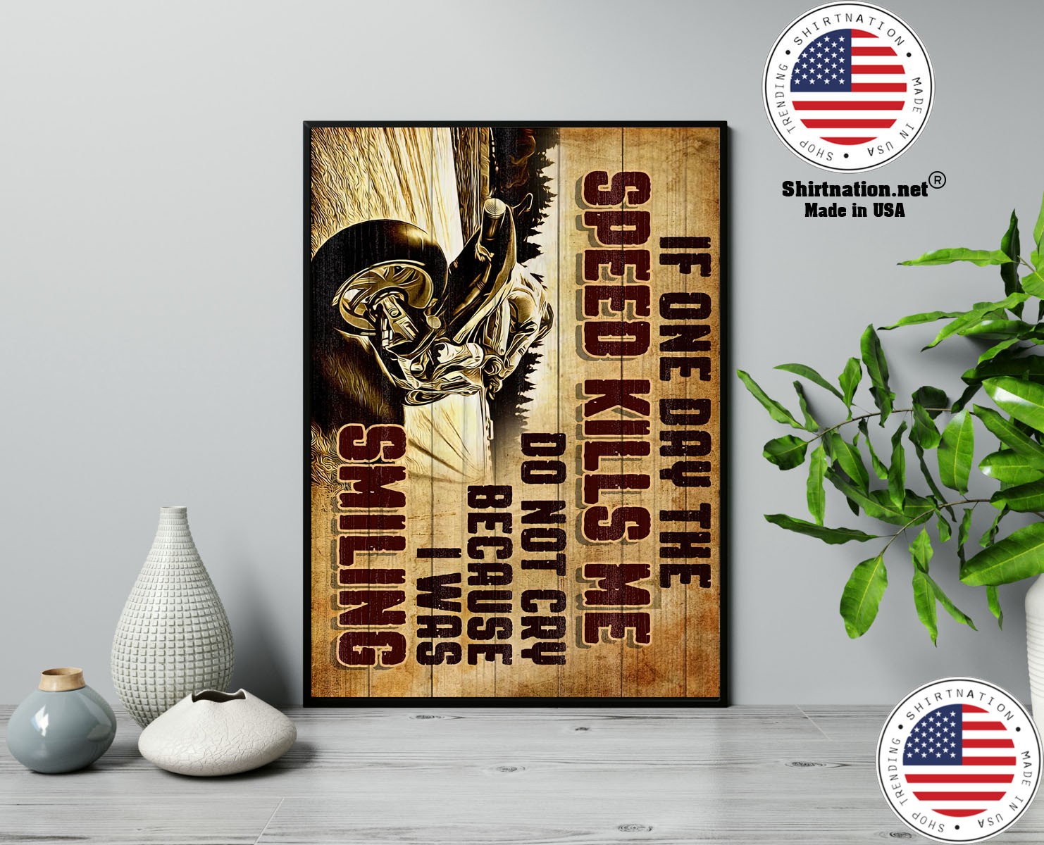 Superbike if one day the speed kills me do not cry because i was smiling poster 13
