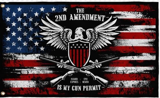 The 2ND amendment is my gun permit flag2