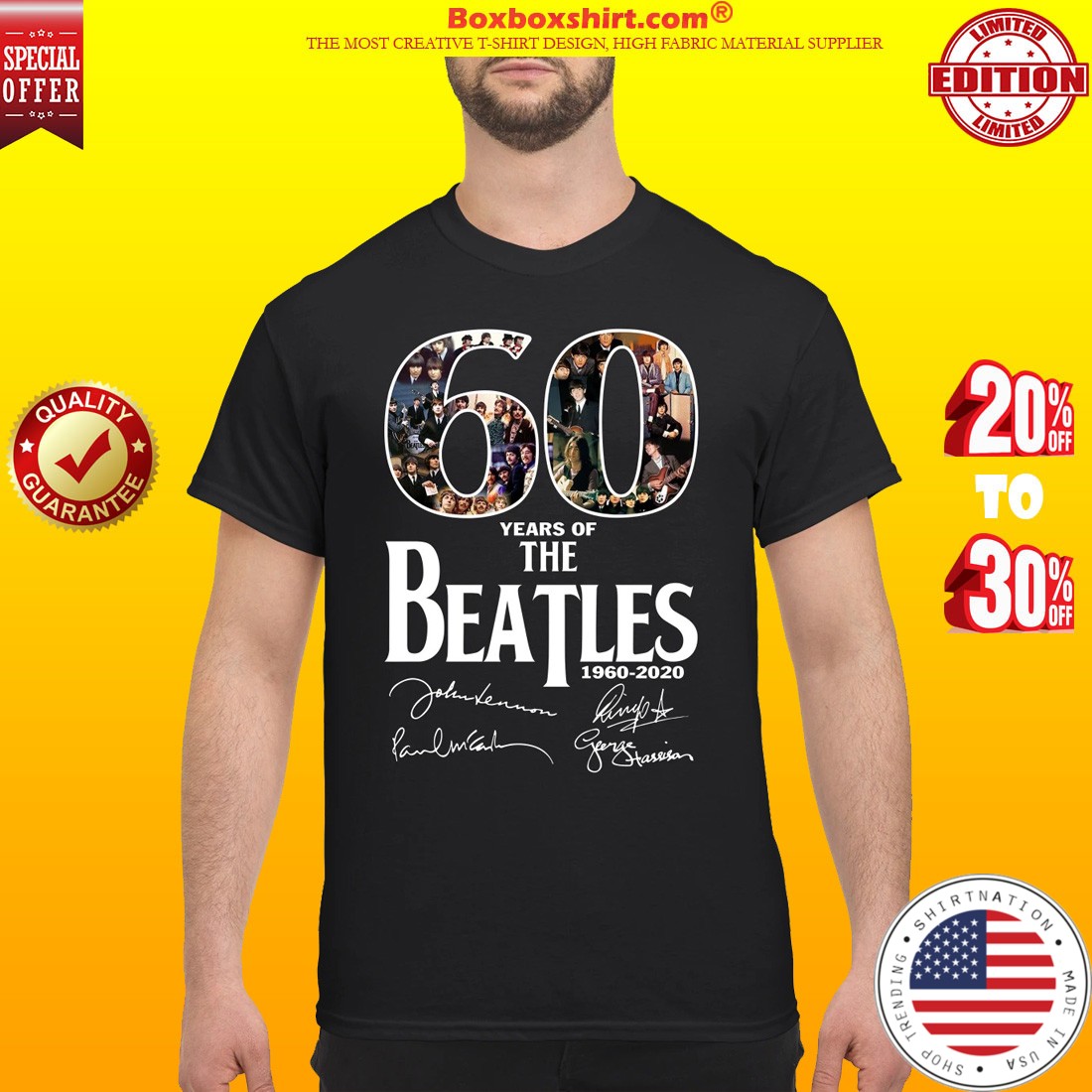 The Beatles 60 years shirt
