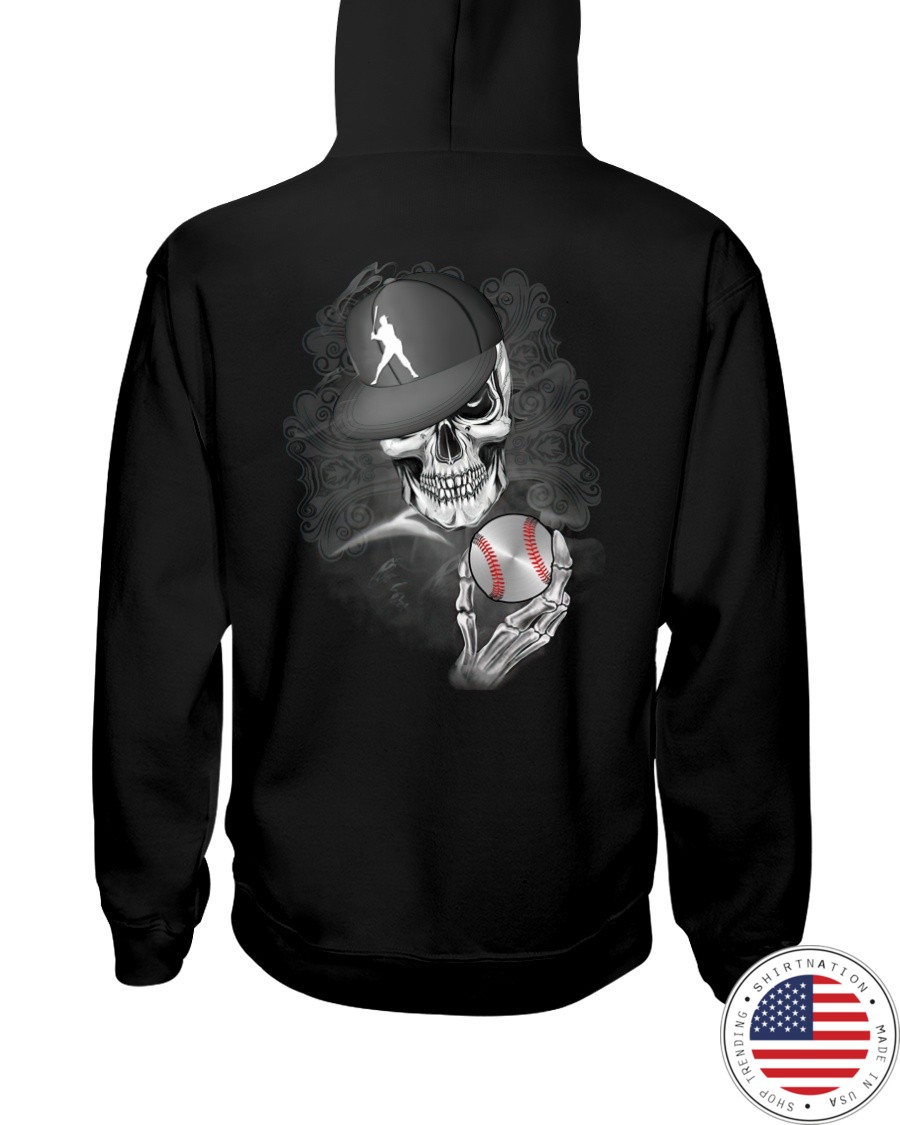 The Skeleton Is Playing Baseball Shirt0