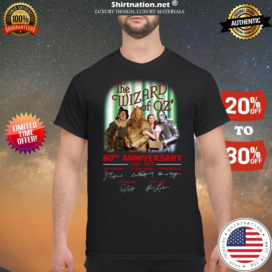 The Wizard of Oz 80th anniversary 1939 2019 shirt