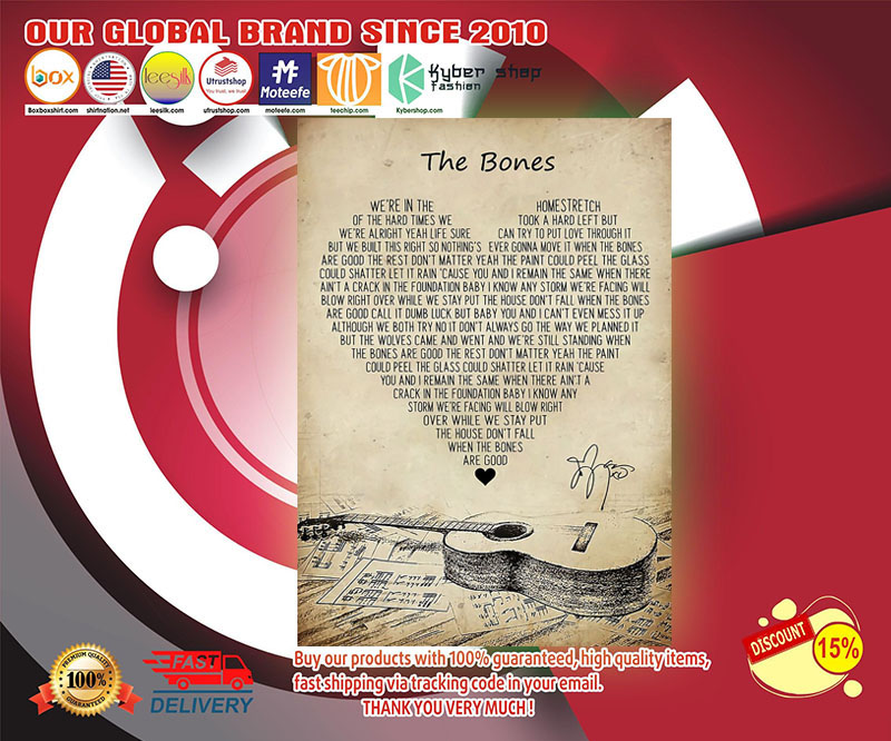 The bones lyric poster