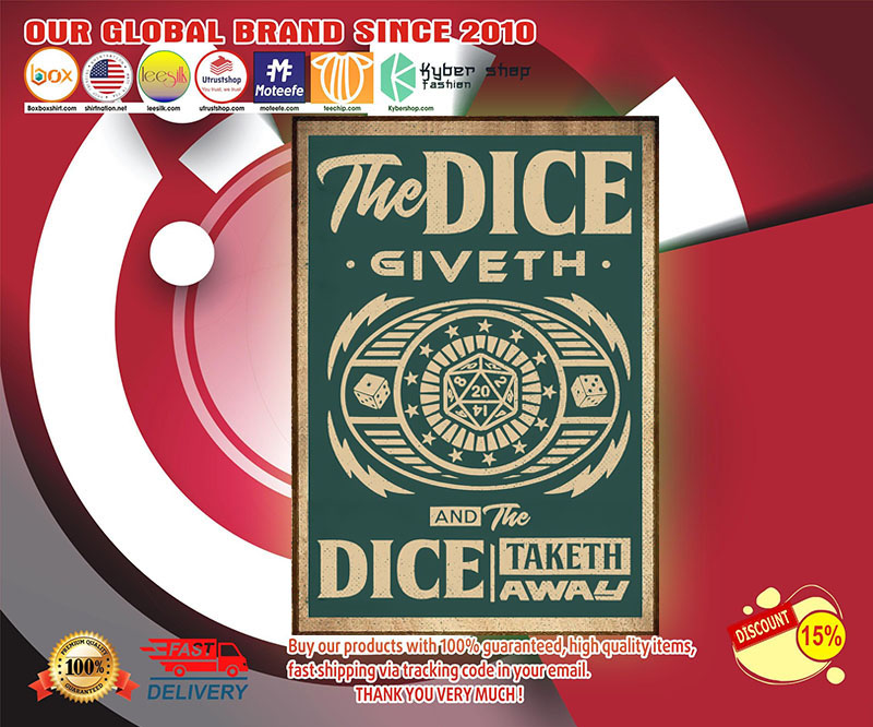 The dice giveth and the dice taketh away poster