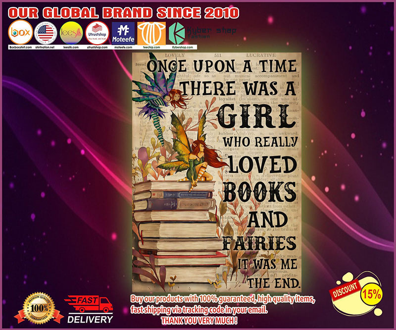 There was a girl who really loved books and fairies poster