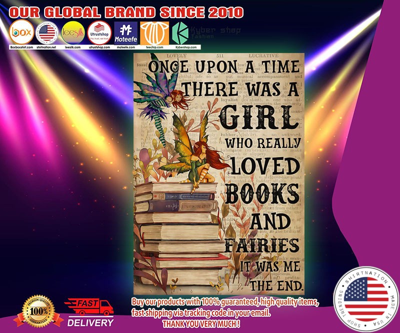 There was a girl who really loved books and fairies poster