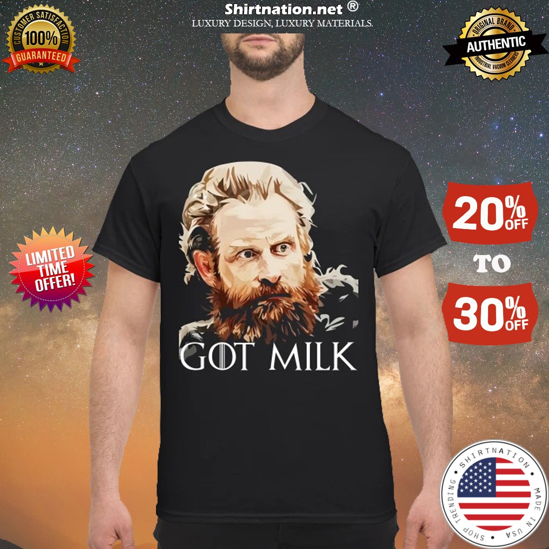 Tormund got milk shirt