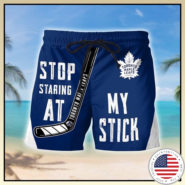 Toronto maple leafs Stop staring at my stich short pants 4