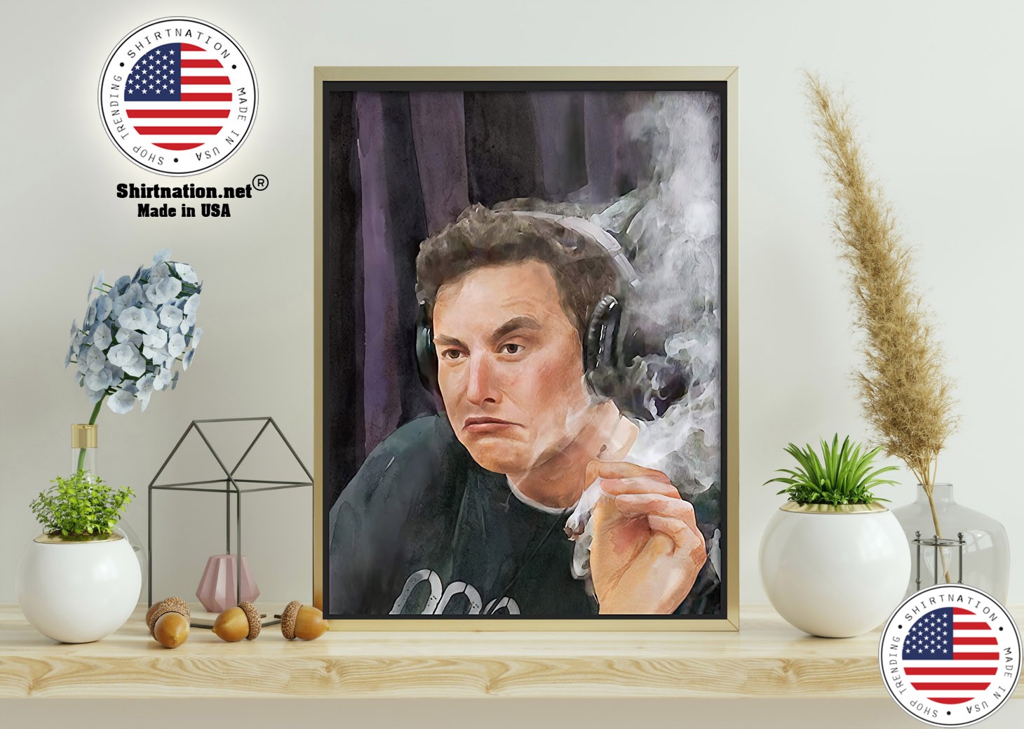 Trippy Room Elon Musk poster 11
