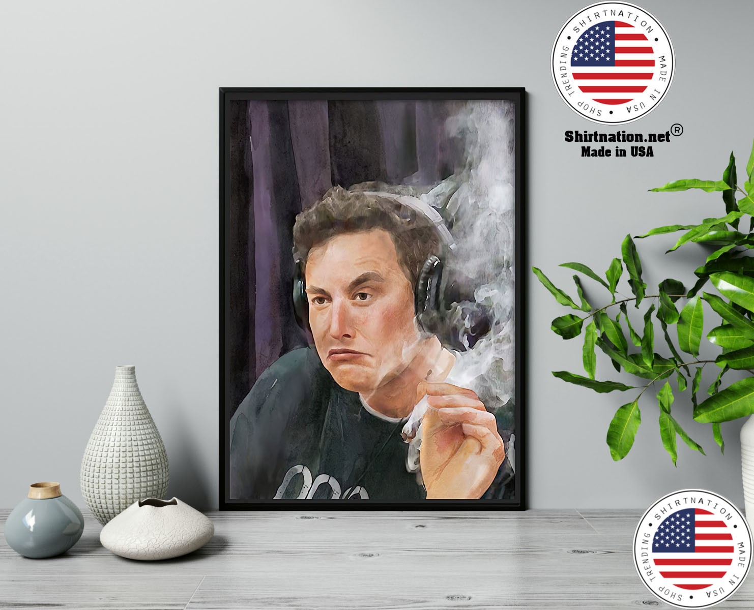 Trippy Room Elon Musk poster 13