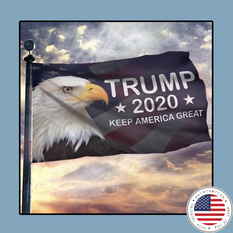 Trump 2020 Keep America Great American Eagle Flag 4