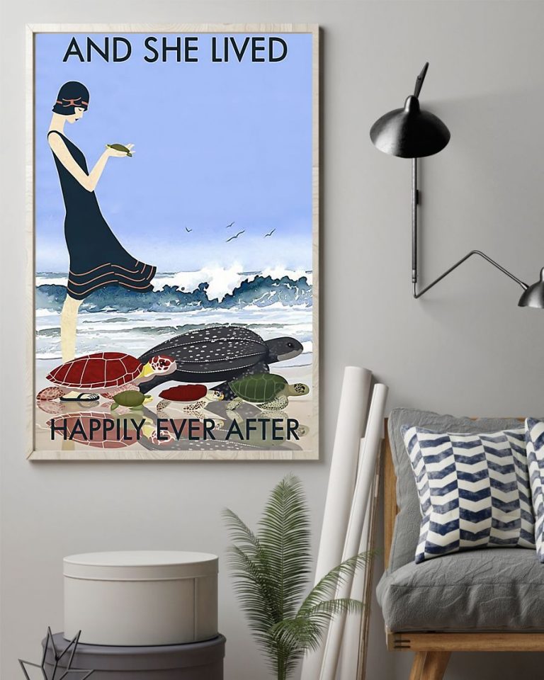 Turtle and she lived happily ever after poster