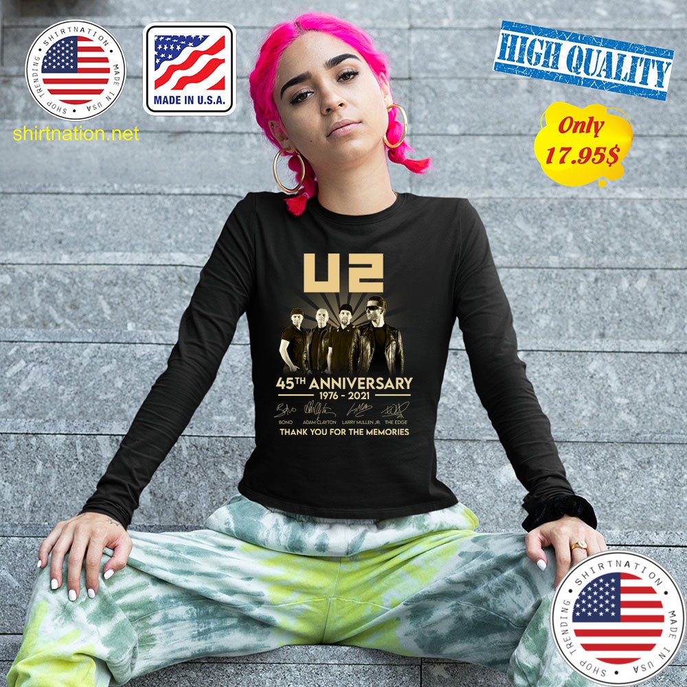 U2 45th anniversary 1976 2021 thank you for the memories Shirt4